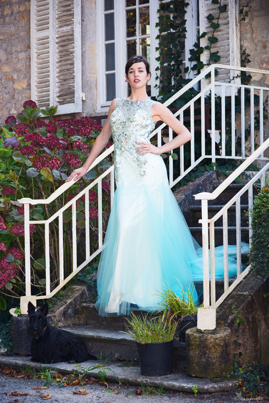 Robe de soirée modèle émeraude